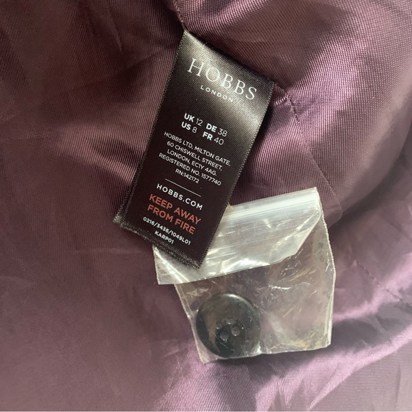 Hobbs Fonda Wool Blend Coat size UK 12 - Picture 7 of 12